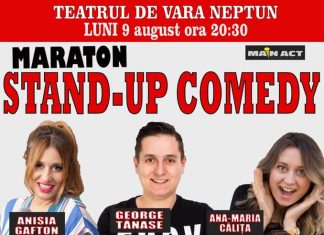 Maraton de stand-up comedy, LUNI, 9 august, la Grădina de Vară Neptun