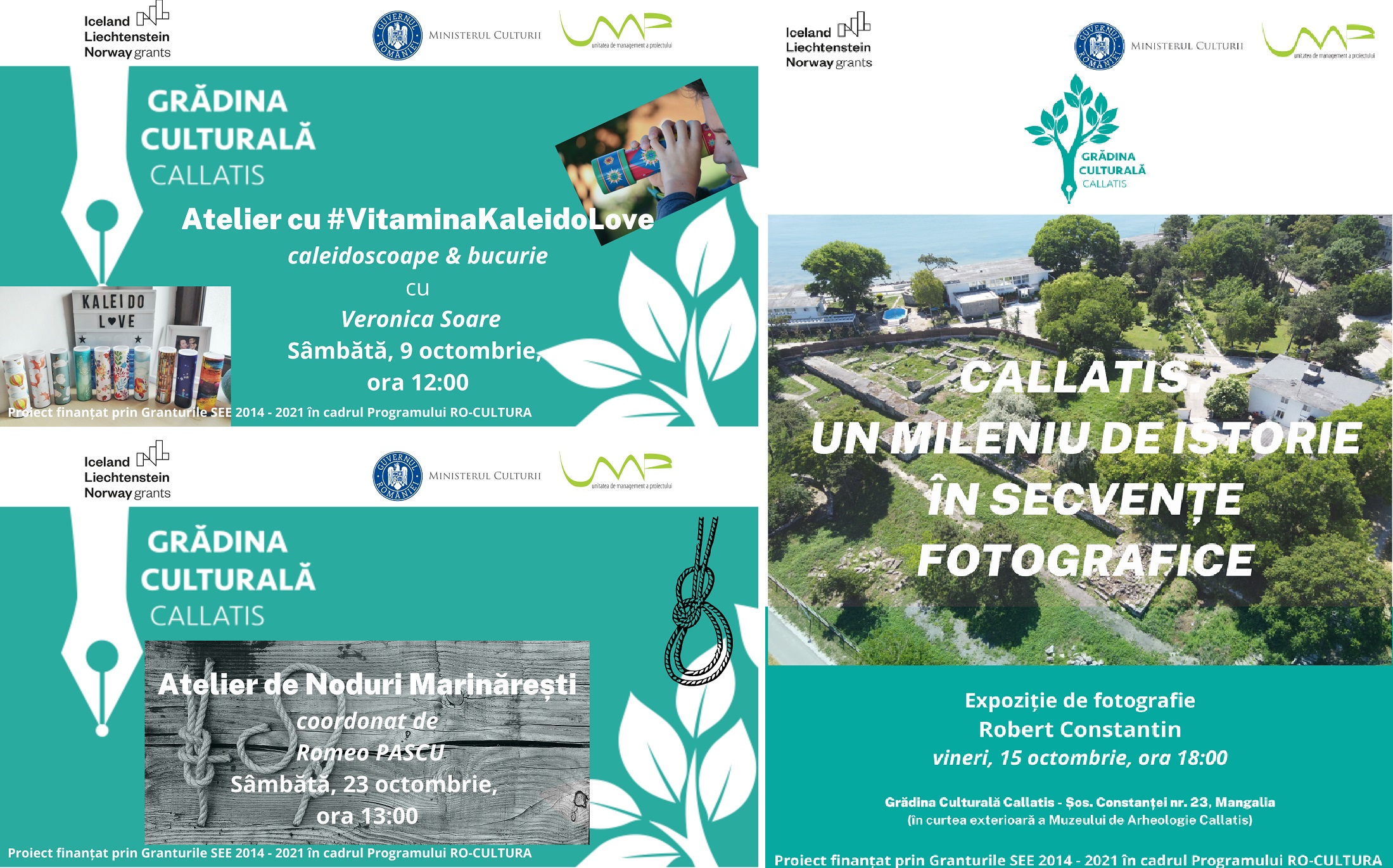 evenimente gradina culturala callatis octombrie