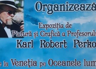 Invitație la expoziția de pictură și grafică a profesorului Karl Robert Perko: ”De la Veneția, pe oceanele lumii”
