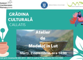Atelier de Modelaj în Lut, la Grădina Culturală Callatis, marți, 2 noiembrie 2021