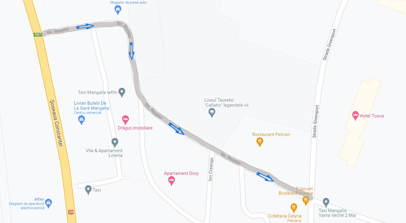 Strada Rozelor sens unic