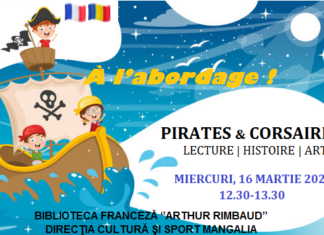 Atelierul bilingv cu tema “Pirați și Corsari în Franța”, la Biblioteca Franceză “Arthur Rimbaud” Mangalia