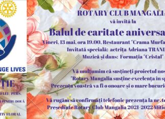 Rotary Club Mangalia vă invită la Balul de caritate aniversar 2022