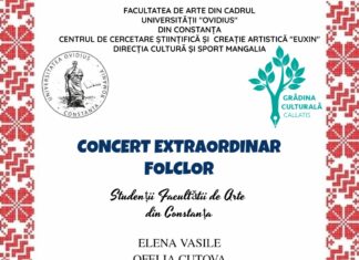 Duminică, 29 mai, concert extraordinar de folclor la Grădina Culturală Callatis