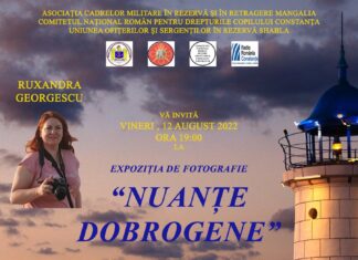 A doua expoziție personală de fotografie a Ruxandrei Georgescu va avea loc vineri, 12 august, la Cercul Militar Mangalia