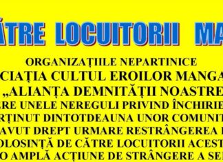 Apel către locuitorii Mangaliei