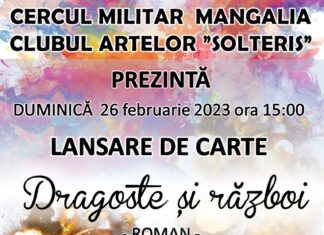 Lansare de carte la Clubul de Cultură și Artă Solteris – ”Dragoste și război” al scriitoarei Diana Dobrița Bîlea