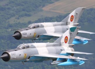 Un obiect zburător neidentificat a fost detectat deasupra României. Forțelor Aeriene au intervenit cu două aeronave MiG-21 LanceR