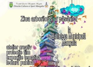 Ziua Arborilor și a Păsărilor va fi sărbătorită, miercuri, 10 mai, la Biblioteca Municipală Mangalia