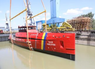 Prima navă multirol de căutare-salvare a persoanelor dispărute pe mare a fost lansată la apă