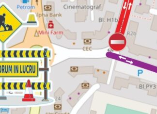 ANUNȚ DE INTERES PUBLIC: Trafic rutier deviat pentru lucrări la trotuarele din zona Rozelor