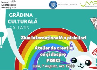 Astăzi, atelier de creație cu și despre pisici, la Grădina Culturală Callatis