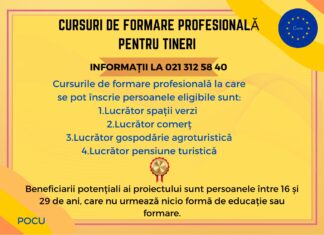 Cursuri de formare profesională pentru tineri