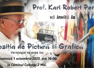 Caminul Cultural 2 Mai găzduiește expoziția de pictură și grafică a profesorului Karl Robert Perko
