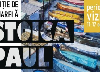 Invitație la vernisajul expoziției de pictură în acuarelă a artistului Paul Stoica