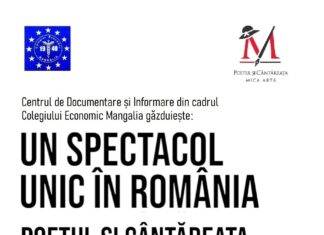 Colegiul Economic Mangalia vă invită la recitalul de poezie și jazz „POETUL ȘI CÂNTĂREAȚA – UN SPECTACOL UNIC ÎN ROMÂNIA“