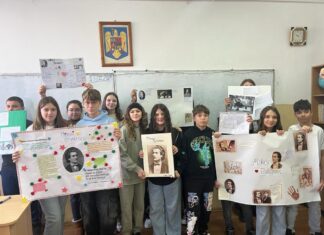 (foto) Elevii Școlii Gimnaziale “Sfântul Andrei” Mangalia au sărbătorit 174 de ani de la nașterea lui Mihai Eminescu