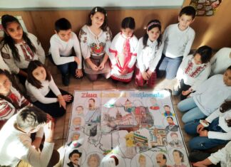 (foto) Elevii Clasei a III-a A de la Școala Gimnazială Nr.1 Mangalia au marcat Ziua Națională a Culturii printr-un proiect de artă colaborativă