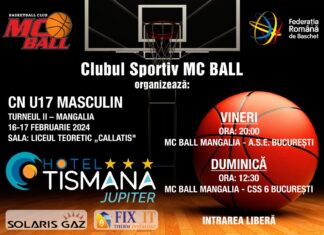 MC Ball Mangalia: Două confruntări în Campionatul Național de Baschet U17, în acest weekend, la Mangalia