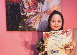 Felicitări elevei Can Nisa de la Școala ”Gala Galaction” Mangalia. Premiul 1 de Excelență la Concursul Internațional de Arte