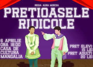 Trupa de Teatru Thaliamar și Clubul Interact Mangalia vă invită la spectacolul “Prețioasele ridicole” de Molière, sâmbătă, 6 aprilie