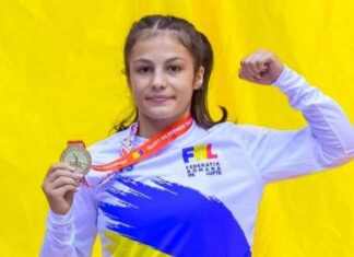 Sportiva din Mangalia, Ana Maria Pîrvu, a câștigat medalia de bronz la Campionatul European de lupte U23 de la Baku