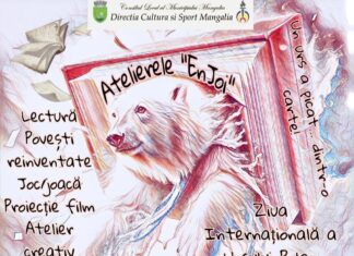”Un urs a picat… dintr-o carte!” – Atelier creativ de Ziua Internațională a Ursului Polar, la Biblioteca Municipală Mangalia