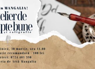 Atelier de caligrafie caritabil la Galeria de Artă Mangalia: fiecare literă scrisă sprijină copiii cu autism