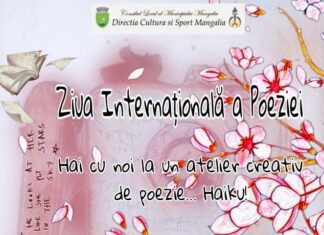 De Zilei Internaționale a Poeziei, Biblioteca Municipală Mangalia vă invită, vineri, 21 martie, la un atelier creativ