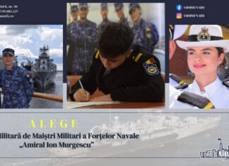 Se fac înscrieri pentru Școala Militară de Maiștri Militari a Forțelor Navale „Amiral Ion Murgescu”. Peste 170 de locuri, pentru anul școlar 2025-2026