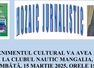 Lansare de carte la Clubului Nautic Mangalia: “Mozaic jurnalistic” de Emil-Corneliu Ninu