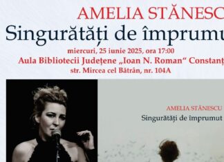 „Singurătăți de împrumut” – invitație în universul liric al Ameliei Stănescu. Lansare de carte la Biblioteca Județeană „Ioan N. Roman” din Constanța