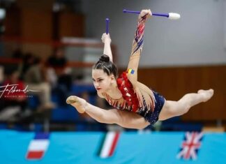 La doar 16 ani, Amalia Lică scrie istorie pentru gimnastica ritmică românească: argint mondial la măciuci!