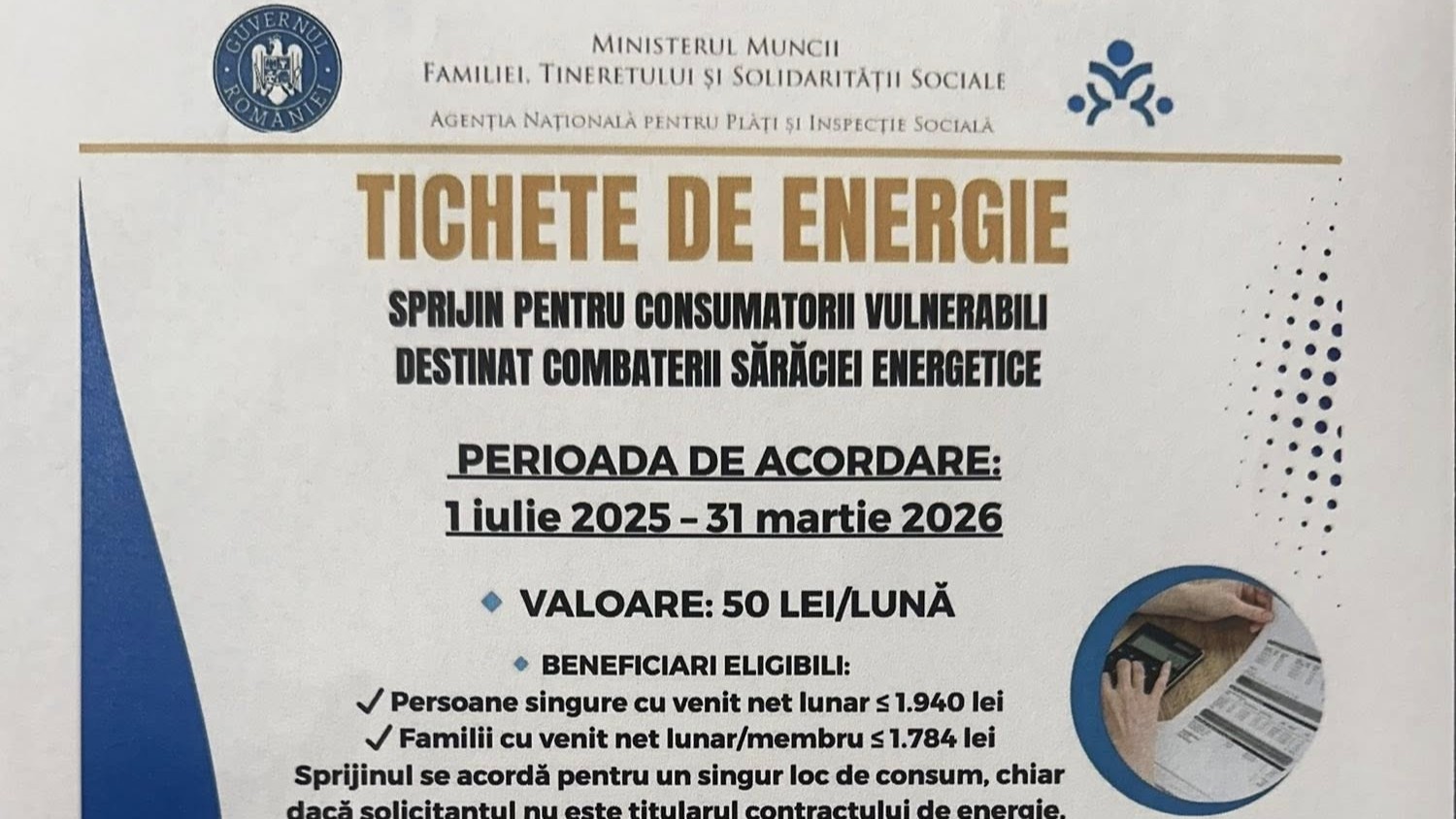 Tichete energie DAS Mangalia