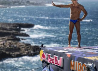 Constantin Popovici, victorie spectaculoasă la Mostar în Red Bull Cliff Diving World Series