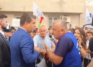 (video) Protest al angajaților Damen Mangalia la Ministerul Economiei