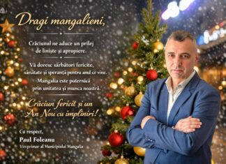 Mesaj de Crăciun transmis de Paul Foleanu, viceprimarul municipiului Mangalia cu atribuții de primar