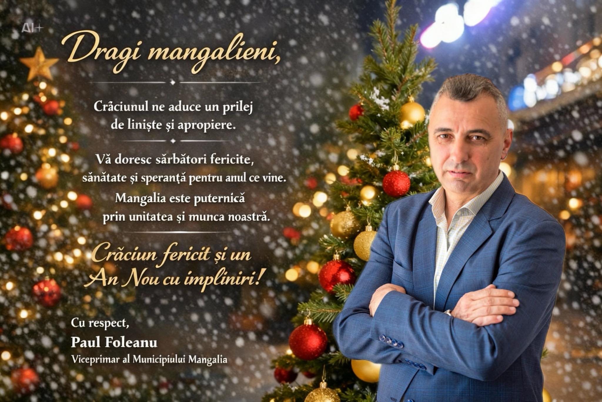 Paul Foleanu mesaj de Craciun