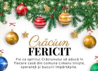 Mesaj de Crăciun transmis de Primăria Comunei Limanu