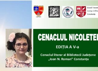 Cenaclul Nicoletei, joi, 19 martie, la Liceul Teoretic „George Călinescu” din Constanța