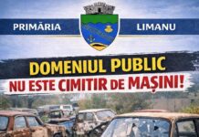 Primăria Limanu începe acțiunea de eliberare a domeniului public de mașinile abandonate