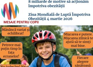 4 Martie – Ziua Mondială de Luptă Împotriva Obezității. „8 miliarde de motive să acționăm împotriva obezității”