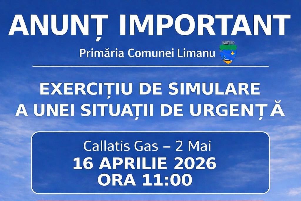 ANUNȚ IMPORTANT Comuna Limanu