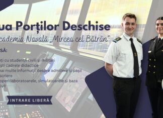 Ziua Porților Deschise la Academia Navală „Mircea cel Bătrân”, pe 25 aprilie. Liceenii sunt invitați să descopere oferta educațională