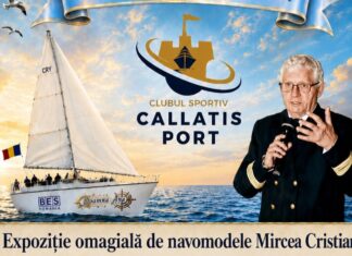 Expoziție omagială de navomodele dedicată Comandorului Mircea Cristian, vicecampion mondial la navomodelism, la Casa de Cultură Mangalia