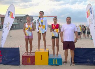 Șase medalii pentru Clubul Sportiv Școlar Mangalia la Campionatul Național Individual de Lupte pe Plajă