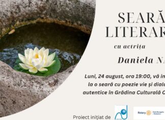 Poezie sub cerul verii, alături de actrița Daniela Nane, la Grădina Culturală Callatis