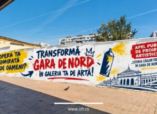 Ești pasionat de pictură murală, graffiti sau street art? CFR lansează un concurs pentru refacerea picturii murale din Gara de Nord